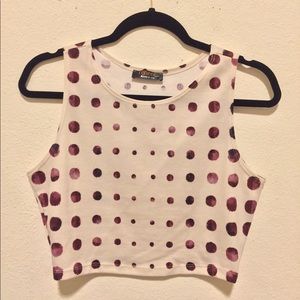 Polka Dot Crop Top